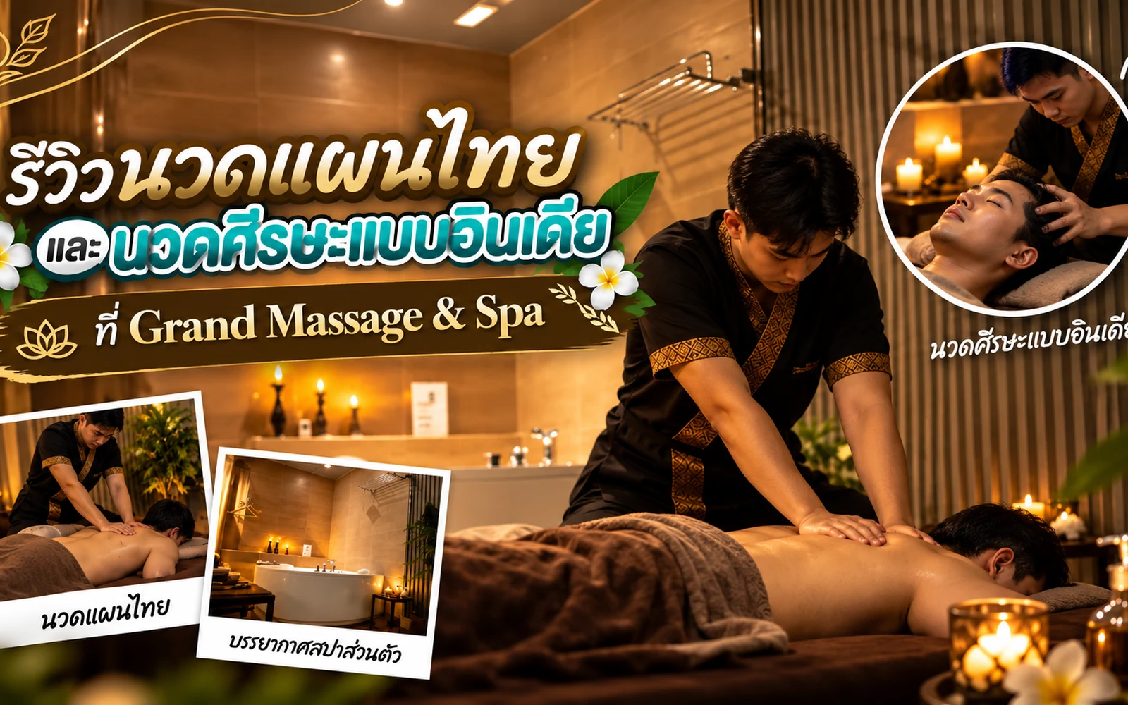 ภาพปกบทความ: รีวิวนวดแผนไทยและนวดศีรษะแบบอินเดีย: ขั้นตอนและข้อควรรู้