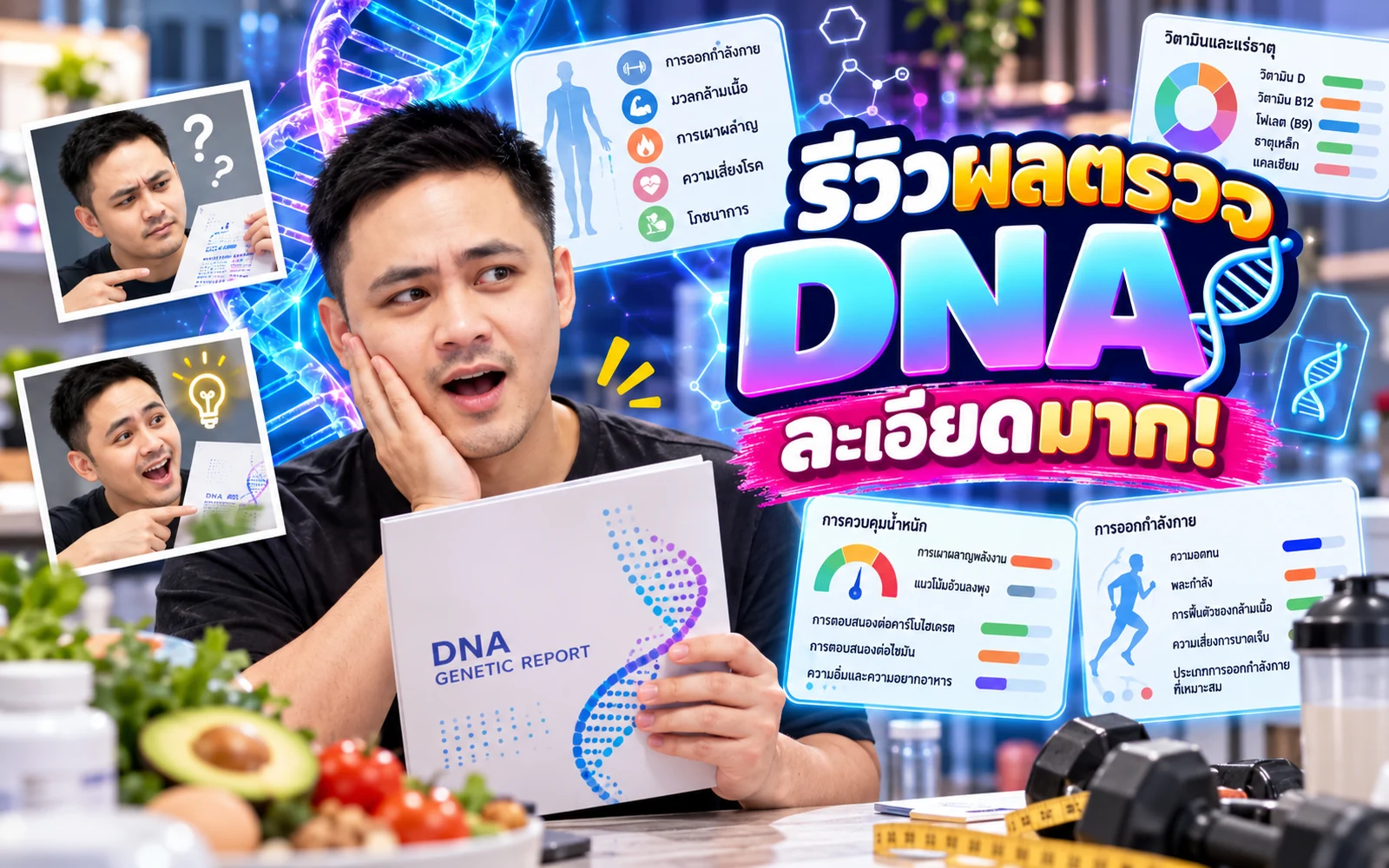 ภาพปกบทความ: รีวิวตรวจสุขภาพจาก DNA: ข้อจำกัดที่ควรรู้ก่อนเชื่อผลตรวจ