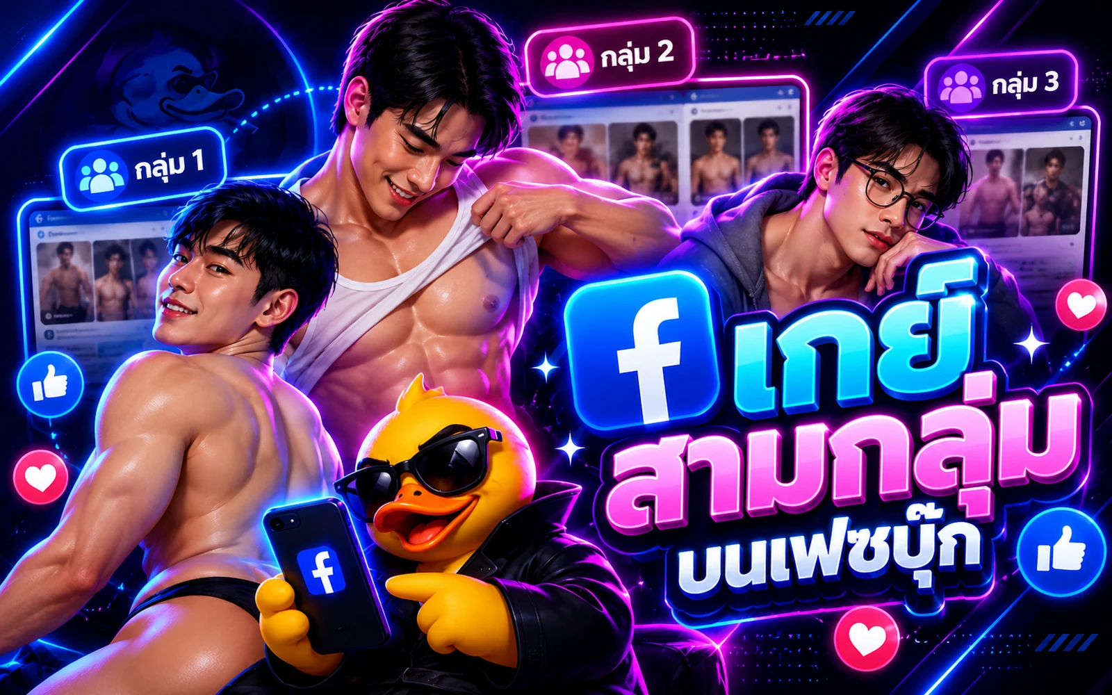 Article cover: 3 gay groups on Facebook