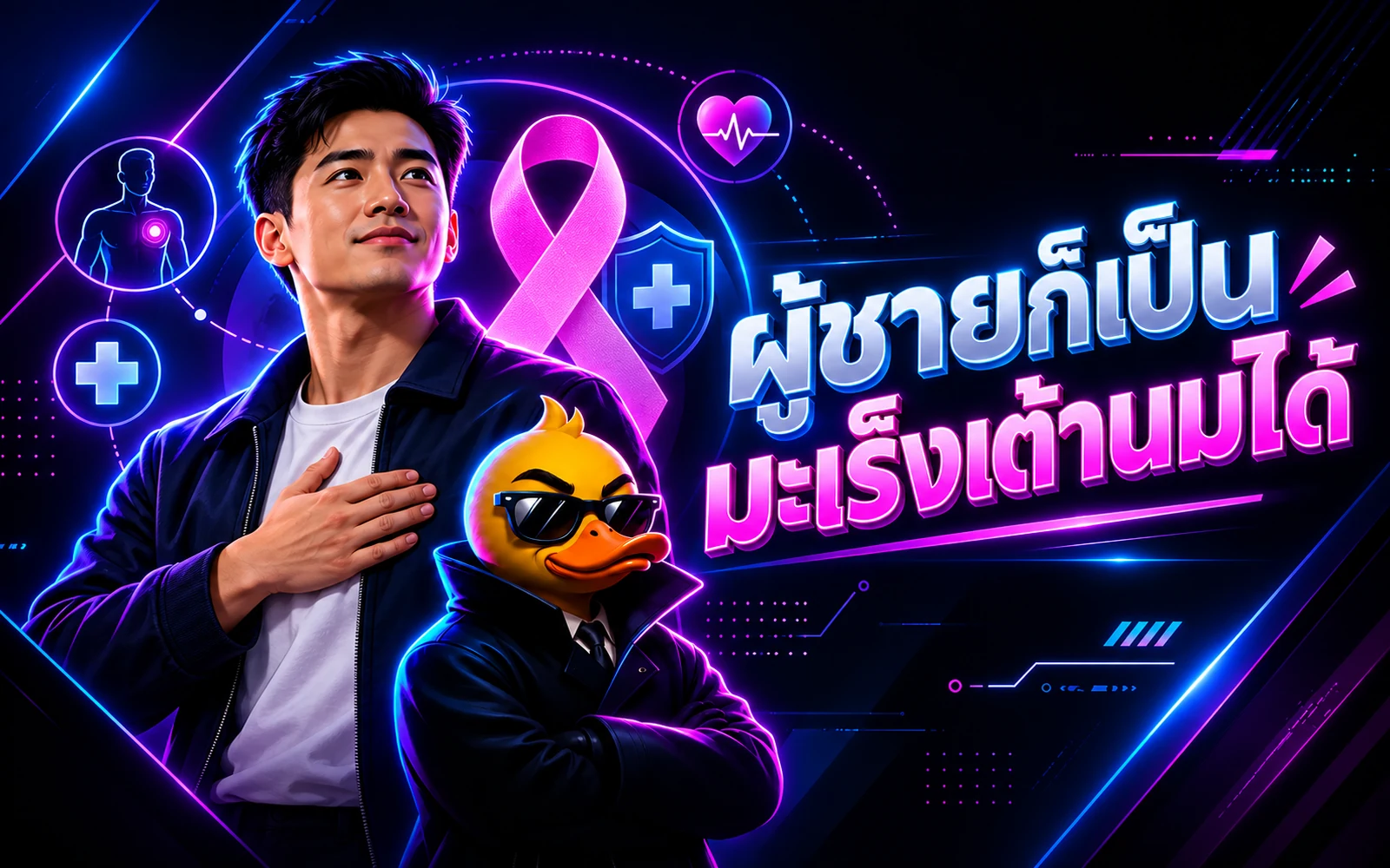ภาพปกบทความ: ผู้ชายก็เป็นมะเร็งเต้านมได้: อาการเริ่มต้นที่ควรรู้