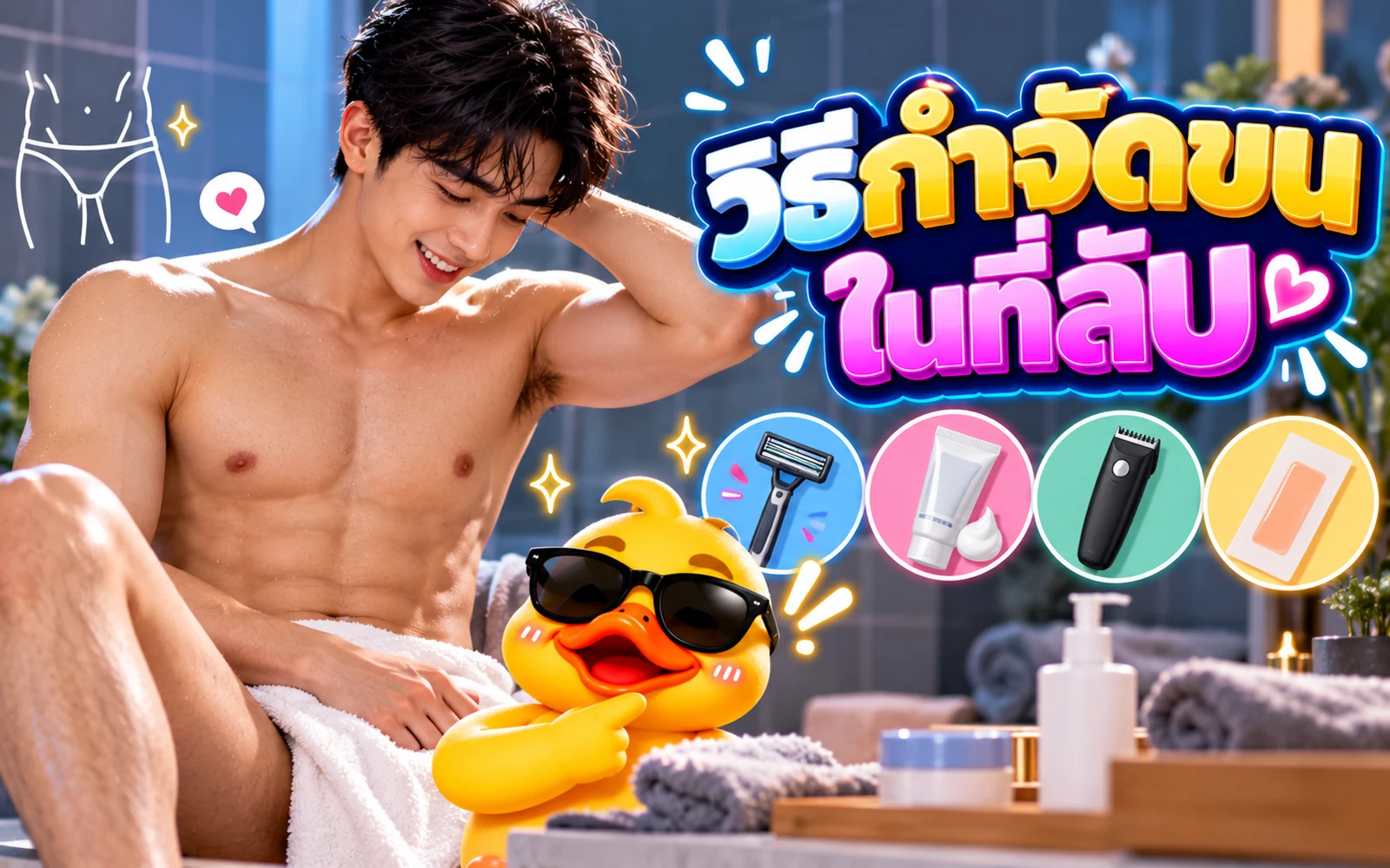 ภาพปกบทความ: วิธีกำจัดขนในที่ลับ: คำแนะนำด้านความปลอดภัยจากแพทย์ผิวหนัง