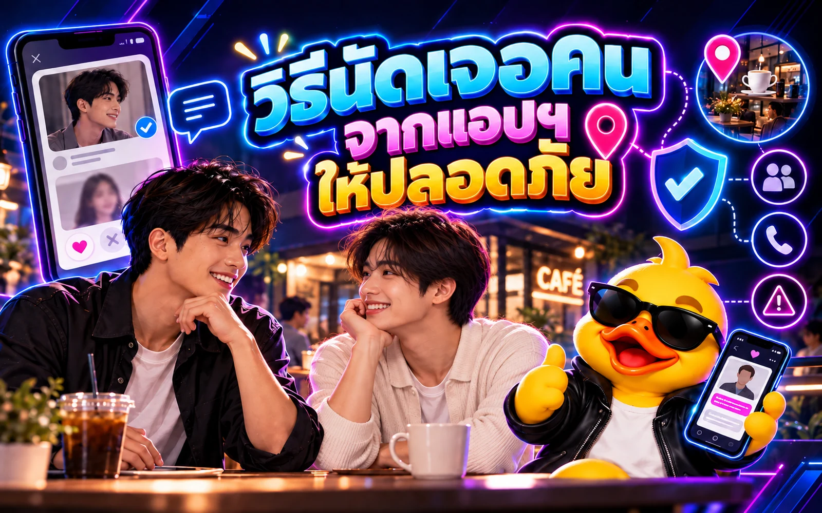 ภาพปกบทความ: วิธีนัดเจอคนจากแอปฯให้ปลอดภัย: เช็กลิสต์ก่อนออกไปเจอคนแปลกหน้า