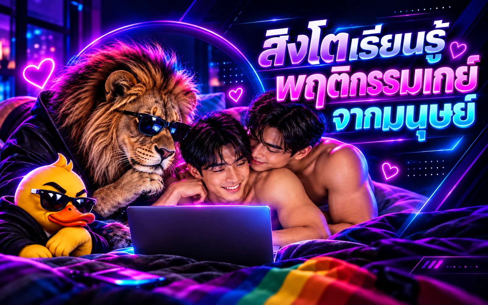 Article cover: Lions learn gay behavior from humans