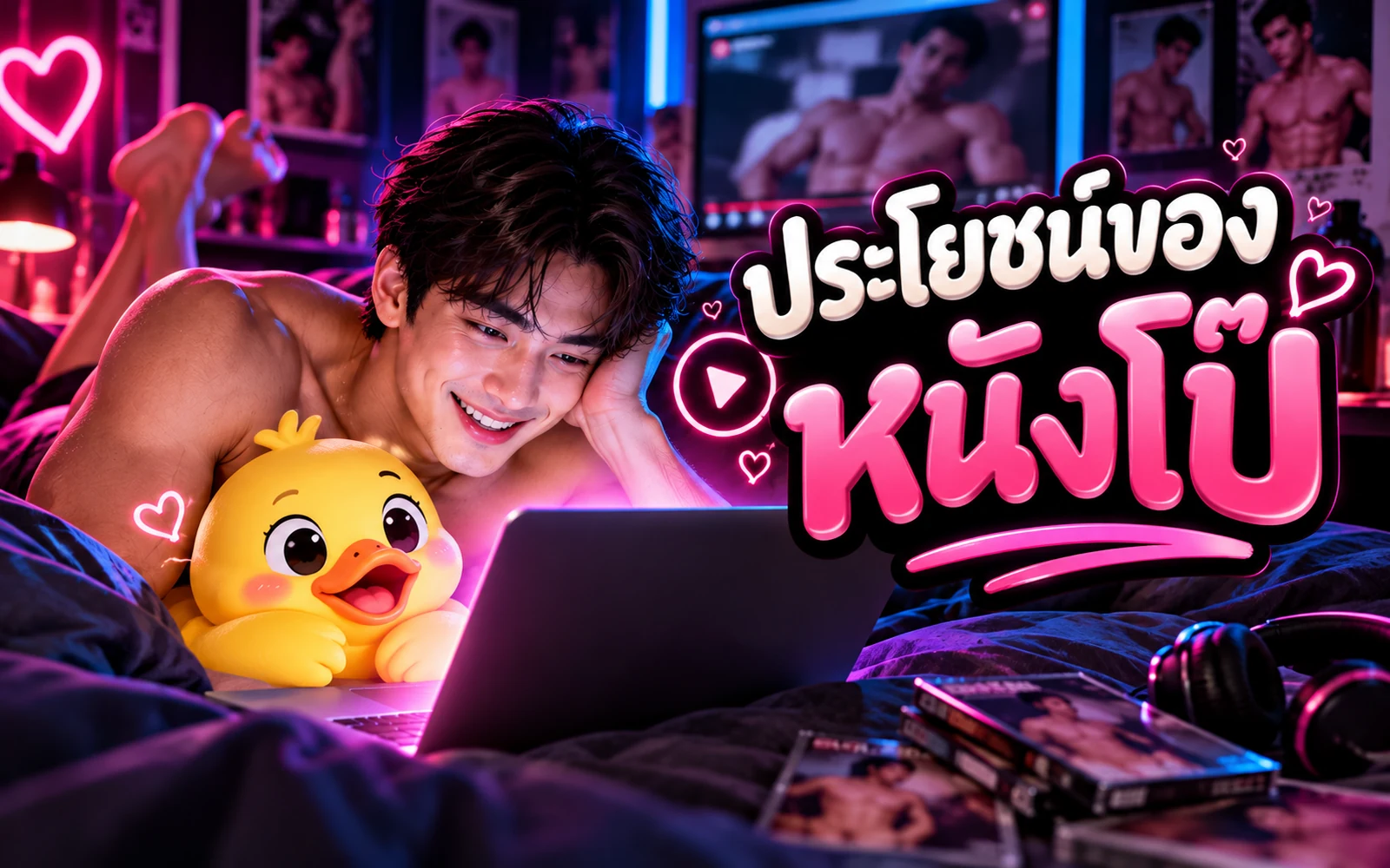 ภาพปกบทความ: 8 คุณประโยชน์ของหนังโป๊: ข้อมูลจากงานวิจัยและข้อควรระวัง