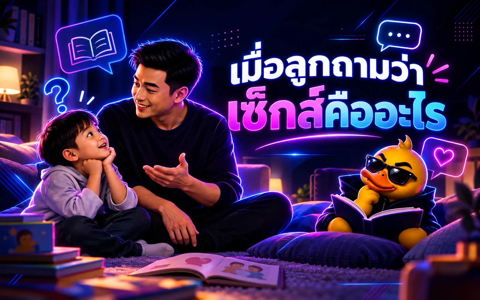 ภาพปกบทความ: เมื่อลูกถามว่า เซ็กส์คืออะไร: วิธีตอบตามหลักกุมารแพทย์