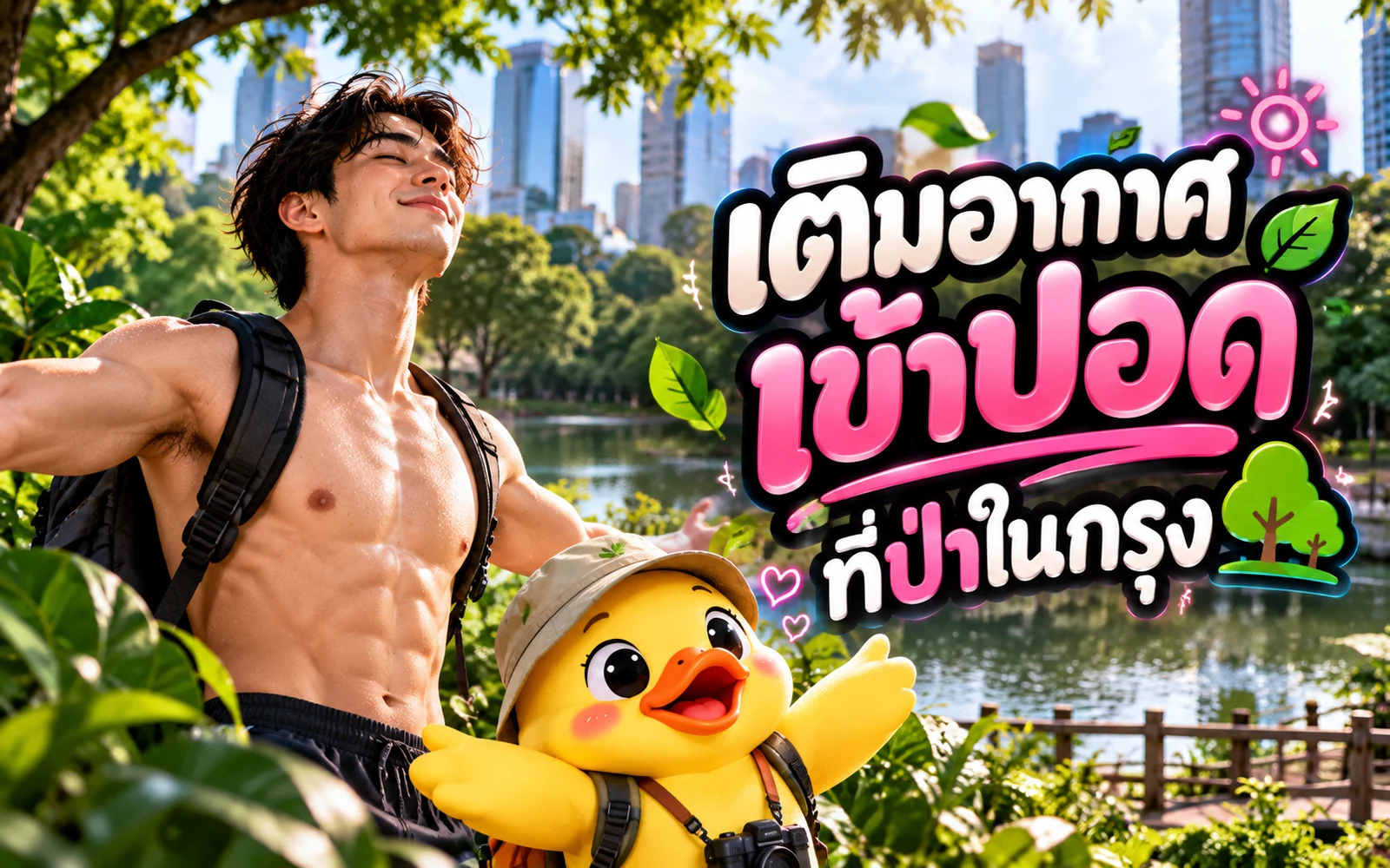 ภาพปกบทความ: พื้นที่สีเขียวในกรุงเทพ เติมอากาศบริสุทธิ์ที่ป่าในกรุง