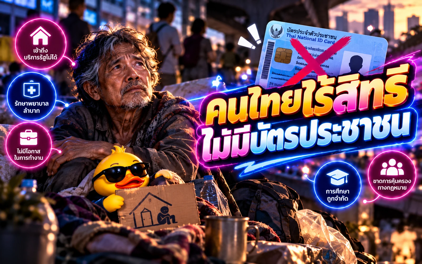 Article cover: Help 'missed Thai people' solve the problem of Thai people without rights.