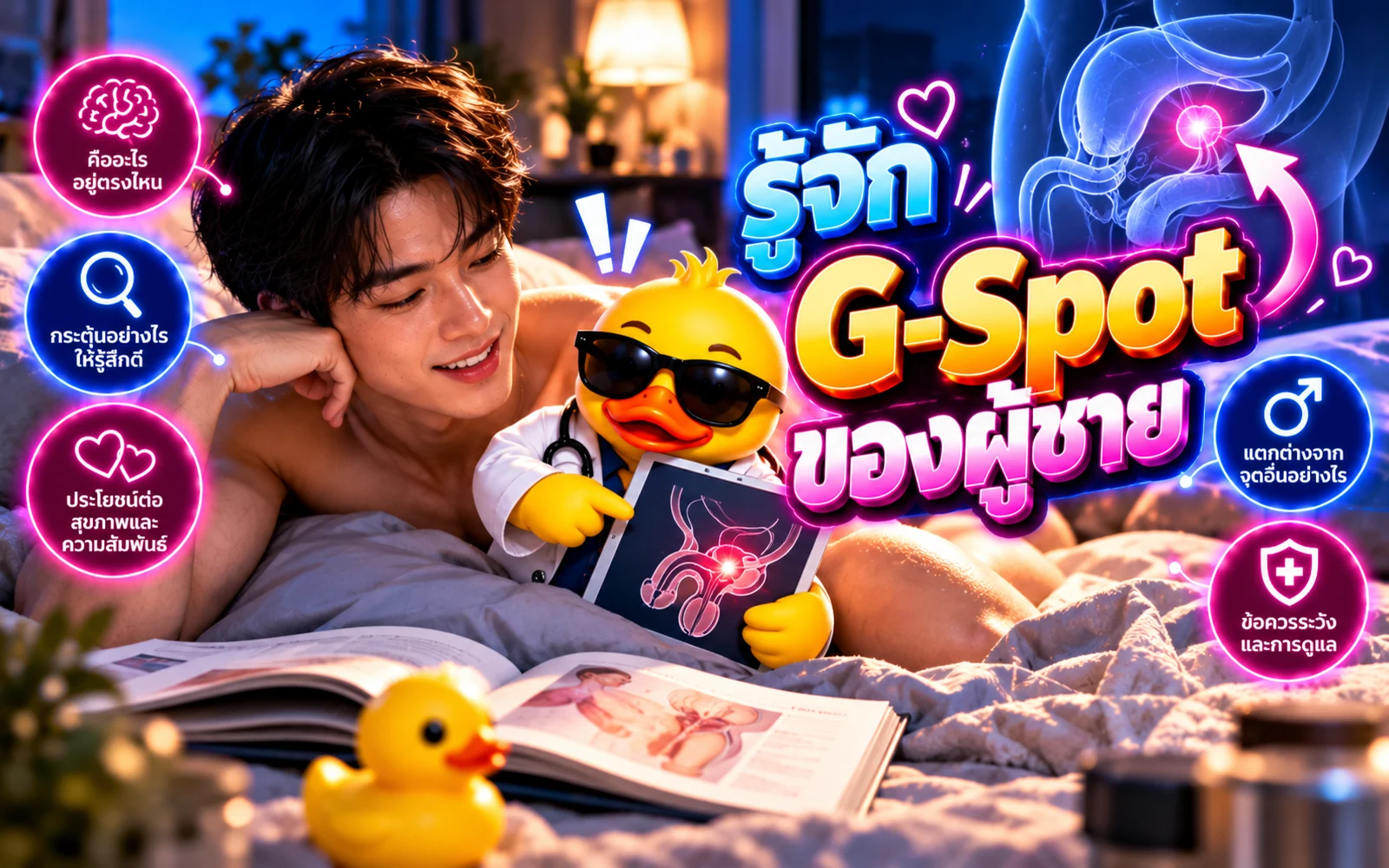 ภาพปกบทความ: รู้จัก "จีสปอต" (G-Spot) ของผู้ชายอยู่ตรงไหน อะไรที่ทำให้เกย์รับเสียว?