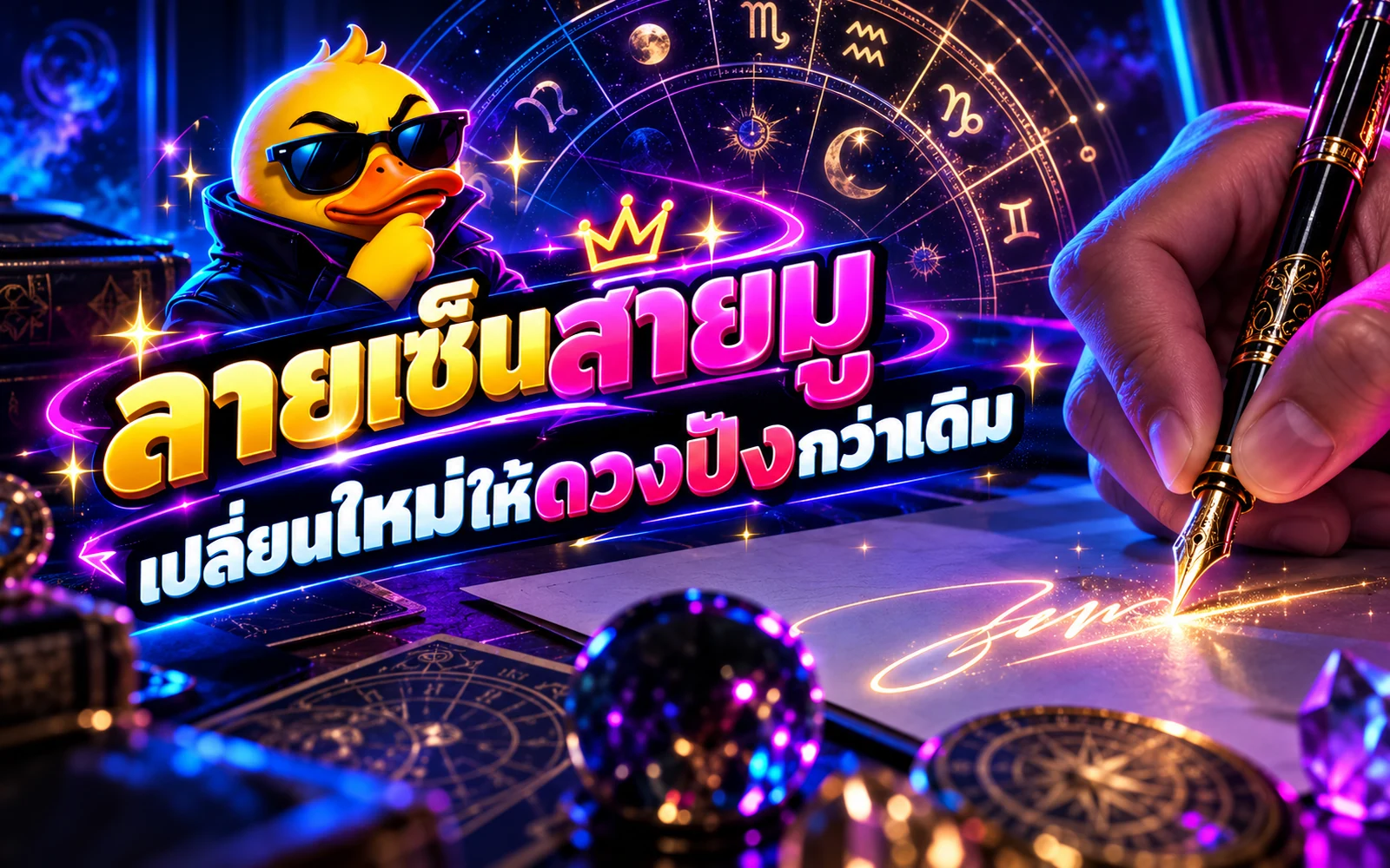 ภาพปกบทความ: ลายเซ็นสายมู เปลี่ยนใหม่ให้ดวงปังกว่าเดิม: เป็นความเชื่อ ไม่ใช่วิทยาศาสตร์