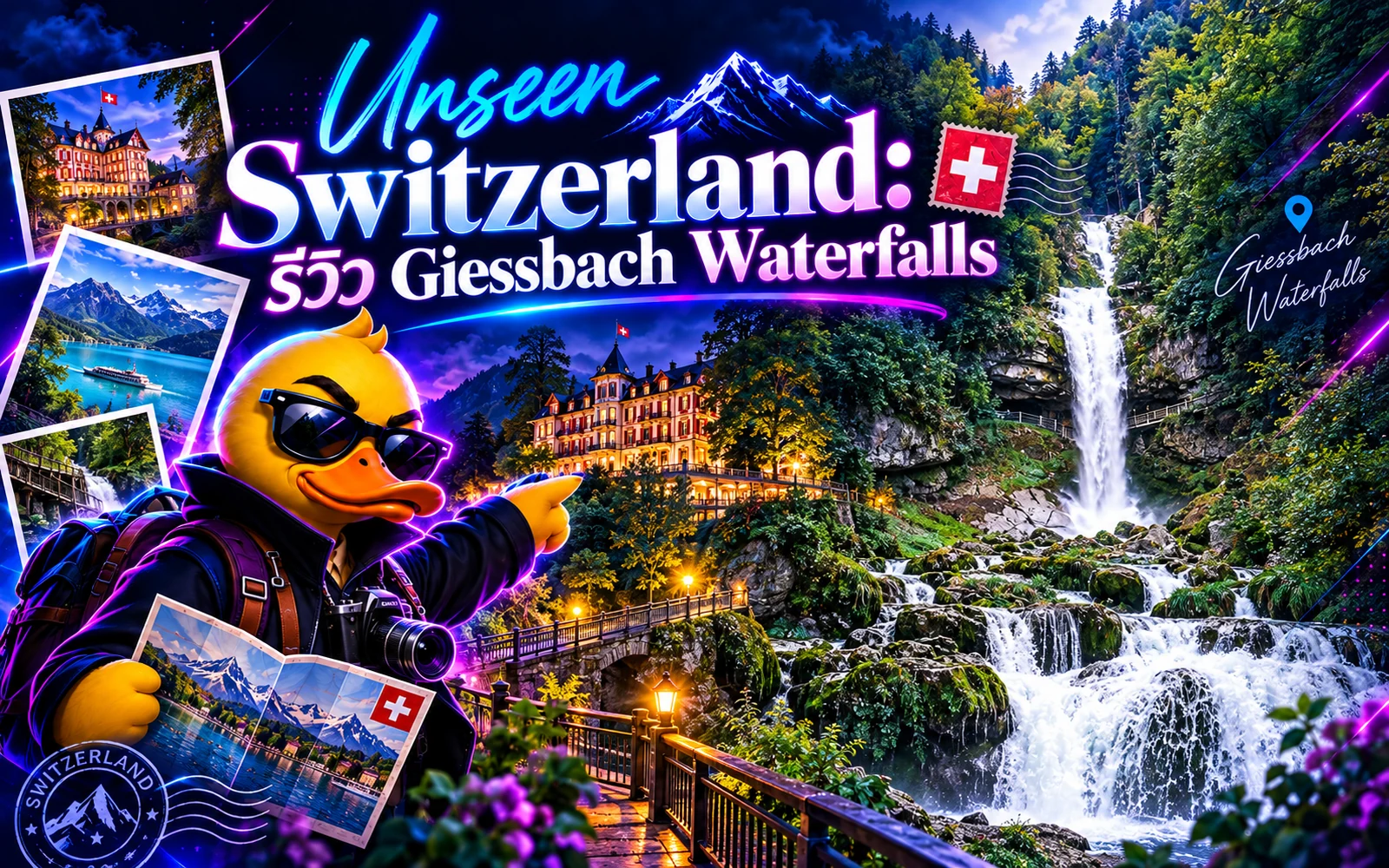 ภาพปกบทความ: รีวิว Giessbach Waterfalls : Unseen Switzerland: อัปเดตก่อนเที่ยว