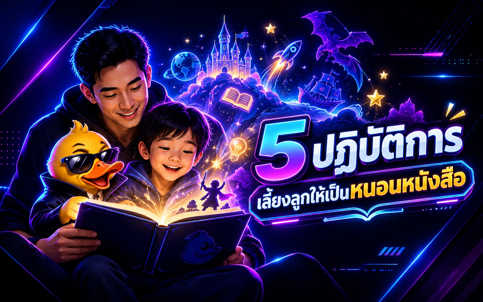Article cover: 5 actions to raise children to be bookworms
