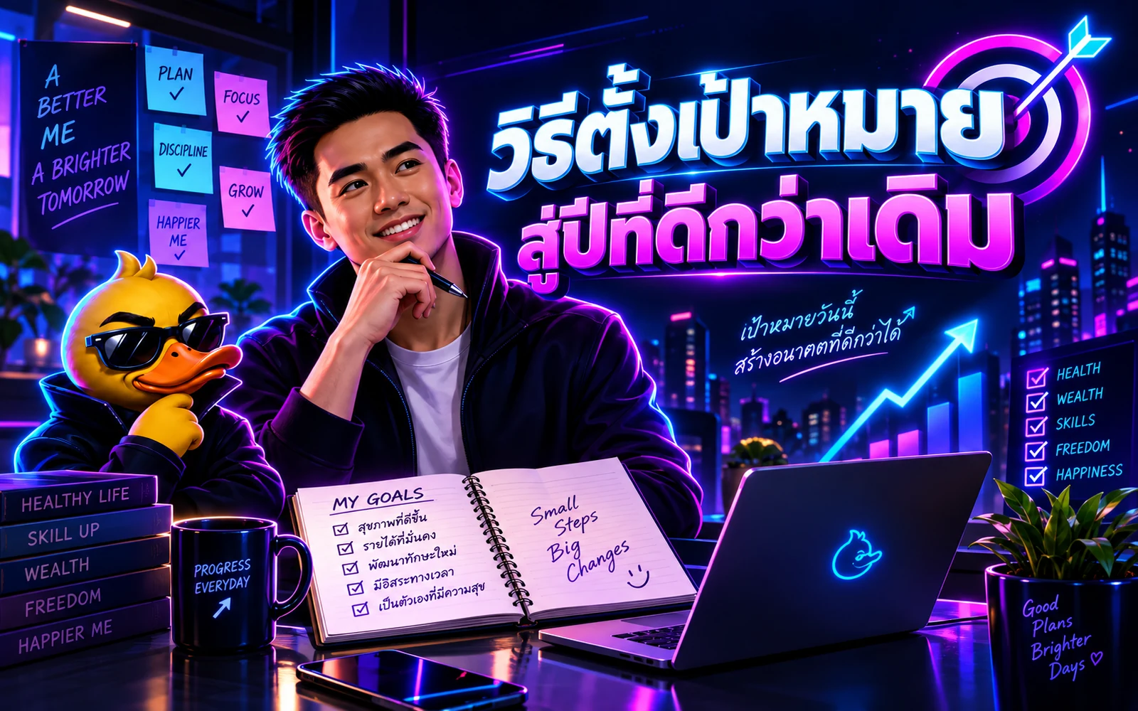 ภาพปกบทความ: วิธีตั้งเป้าหมาย สู่ปีที่ดีกว่าเดิม: สรุปหลักการที่ใช้ได้จริง
