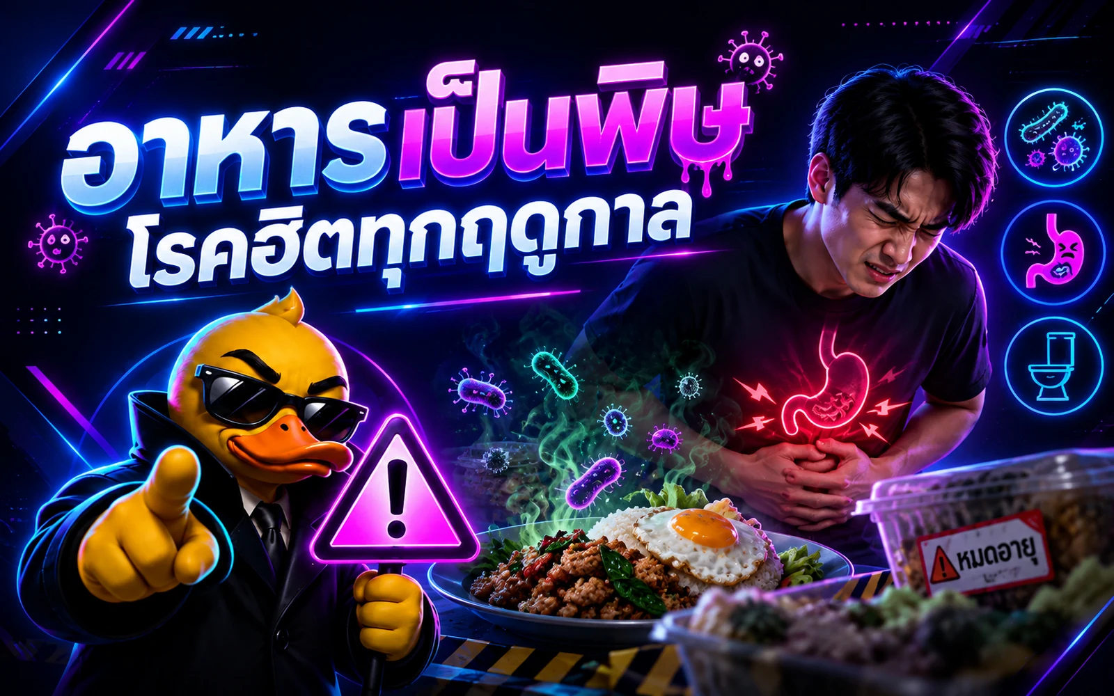 ภาพปกบทความ: อาหารเป็นพิษ อาการและวิธีป้องกัน โรคฮิตทุกฤดูกาล