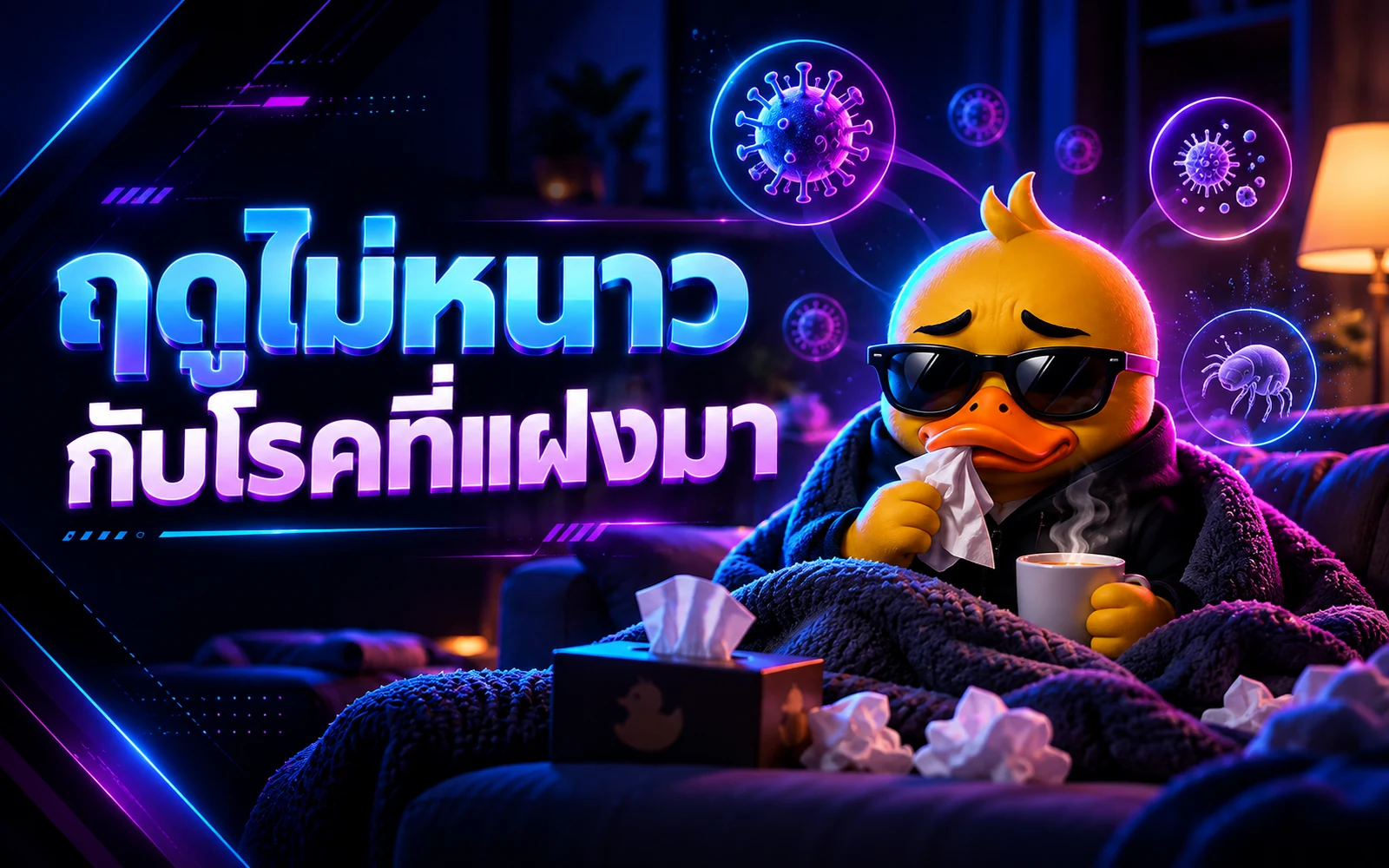 ภาพปกบทความ: ฤดูไม่หนาว กับโรคที่แฝงมา: โรคที่มากับหน้าหนาวและวิธีป้องกัน