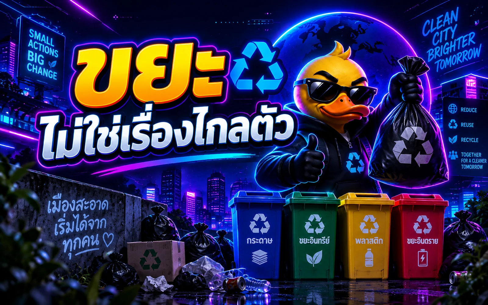 ภาพปกบทความ: "ขยะ" ไม่ใช่เรื่องไกลตัว: วิธีลดขยะในชีวิตประจำวันที่เริ่มได้เลย