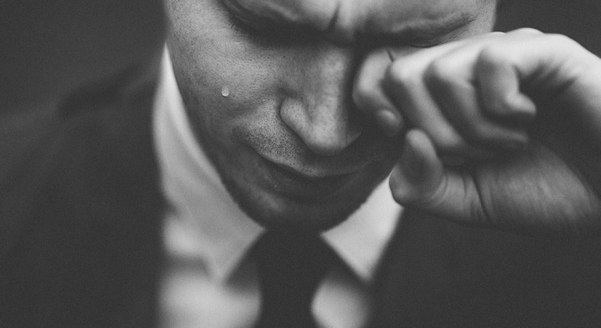 a man cry