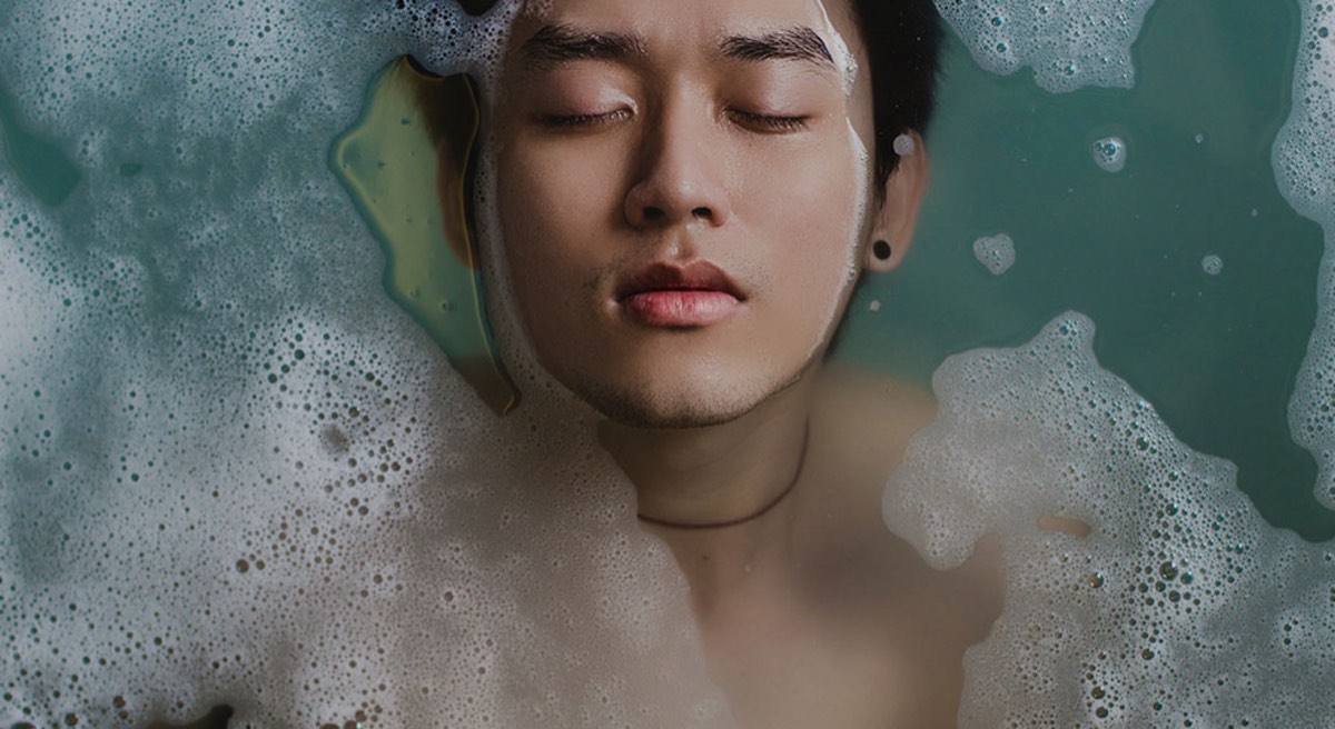 Man in water
