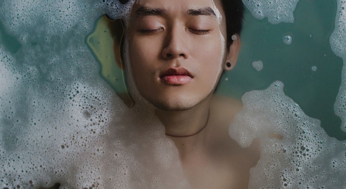 Man in water
