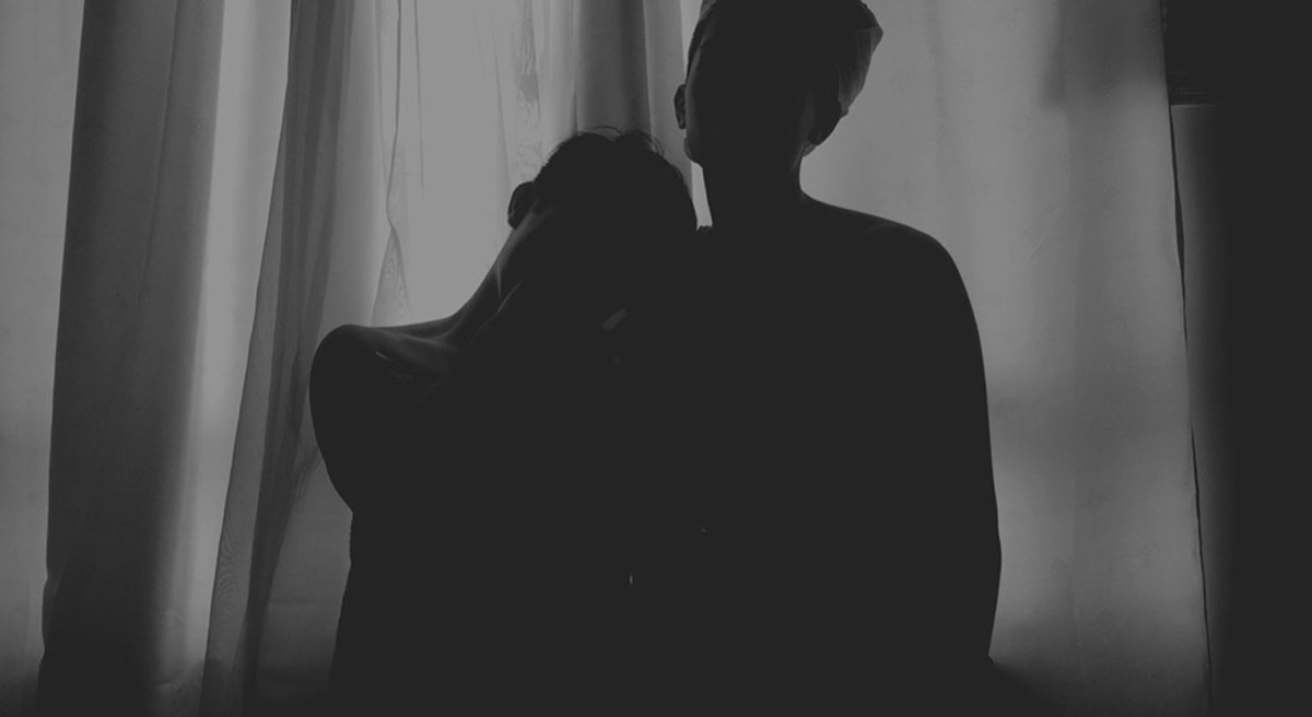picture of two man on Silhouette